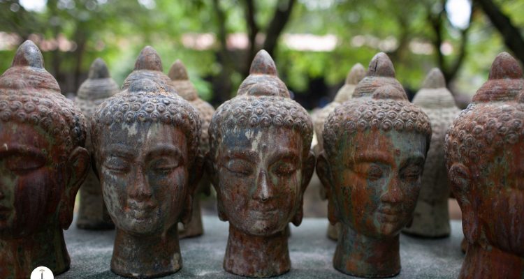 Art Pottery, Atlantis Pottery, buddha head