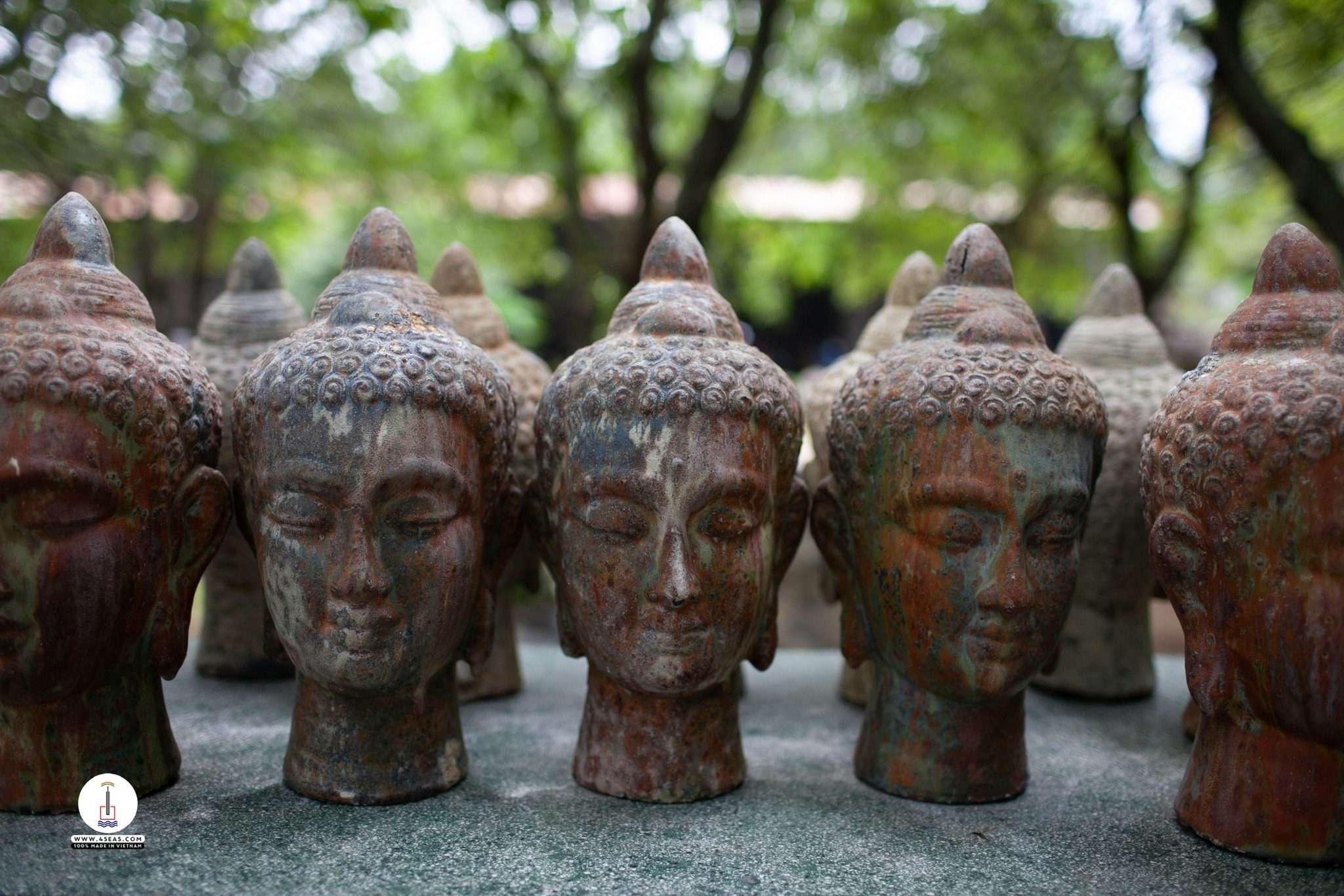 Art Pottery, Atlantis Pottery, buddha head