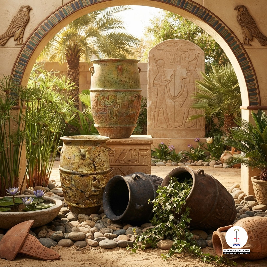 #CeramicDesign #WholesalePottery #AtlantisCollection #VietnamCeramics #LandscapeDesign #InteriorDecor #4seasCeramics #PotteryExport #HandcraftedPlanters